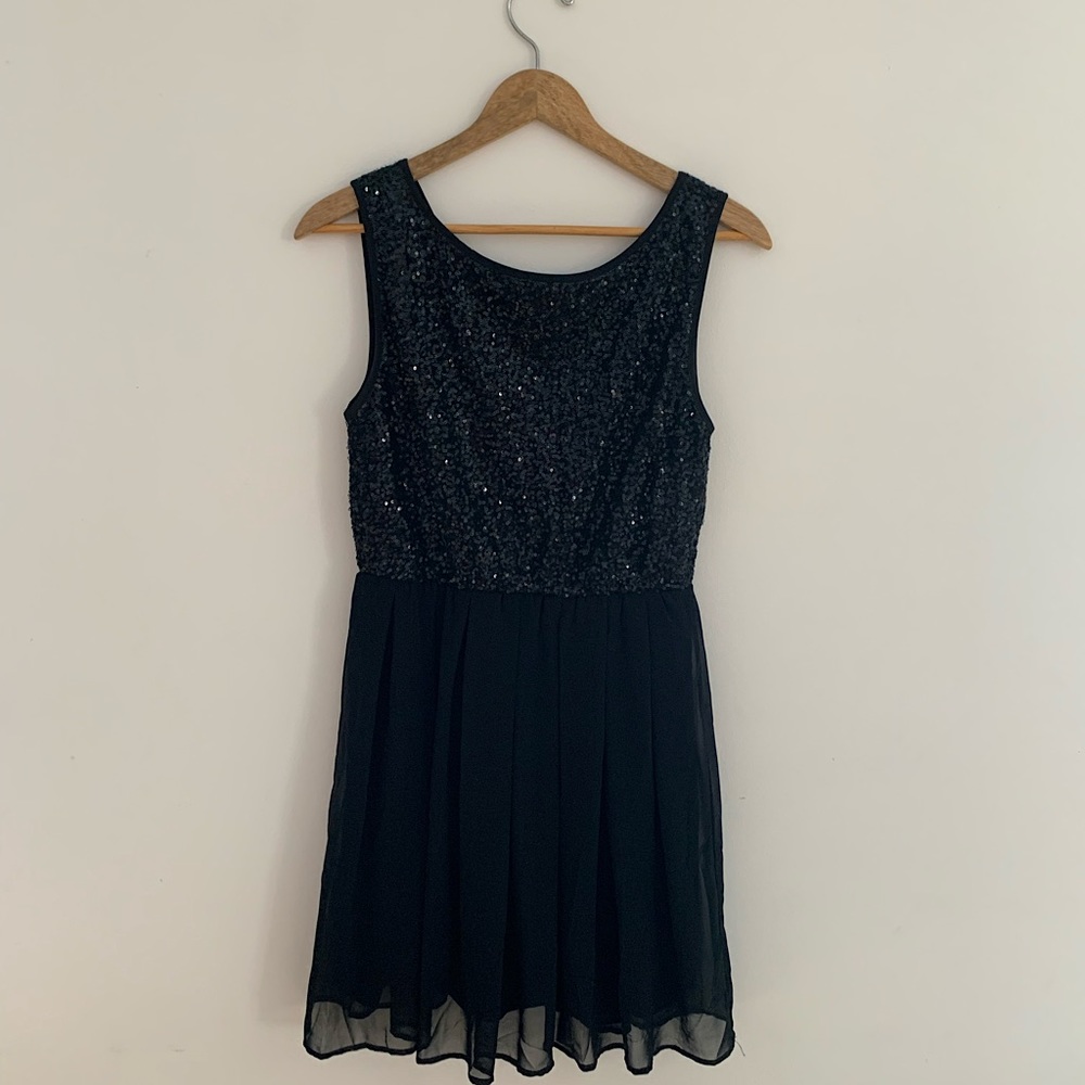 Fun sequin and chiffon party dress
